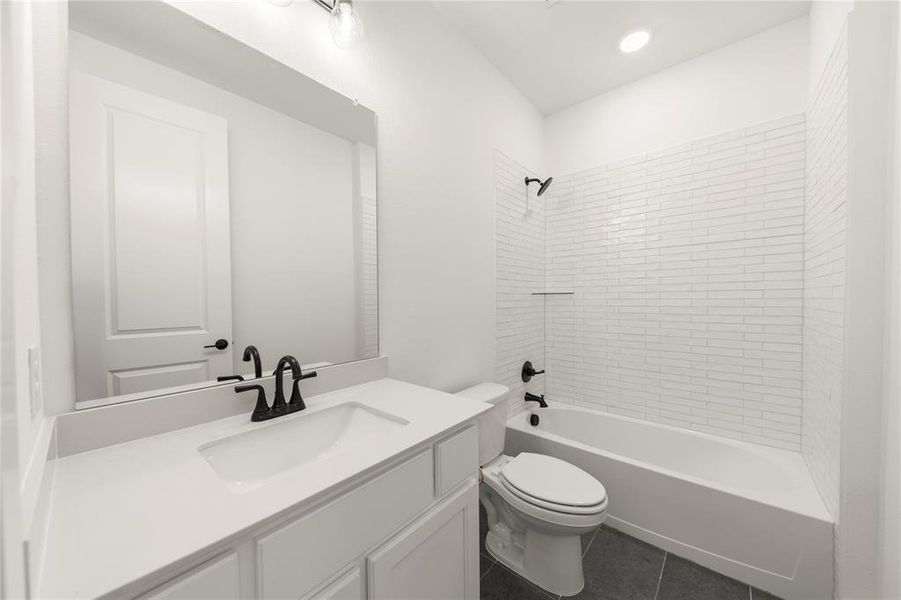 Furnished interior view inside a new home in Inspiration Collection at Union Park, Little Elm (Image 6).