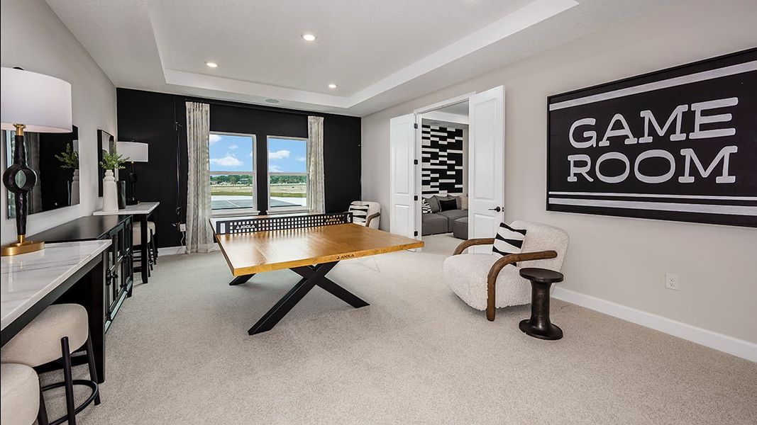 Furnished interior view inside a new home in Ardisia Park, New Smyrna Beach (Image 29).