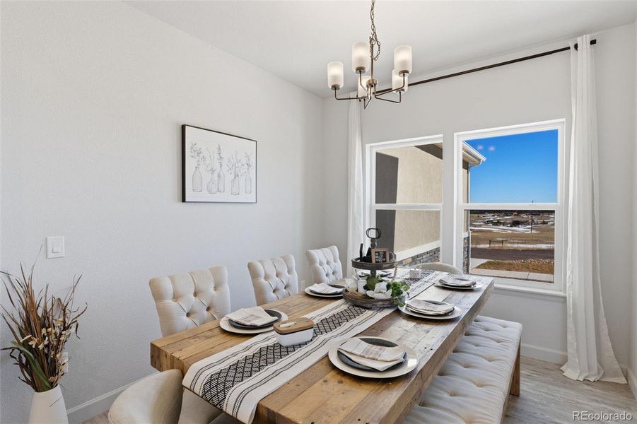 Furnished interior view inside a new home in , Colorado Springs (Image 14).