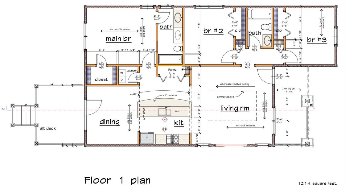 2D floor plan layout of this home in , Asheville, NC (Image 4).