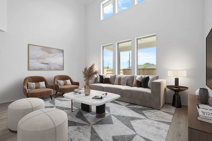 Furnished interior view inside a new home in Blue Heron Estates, Mont Belvieu (Image 6).