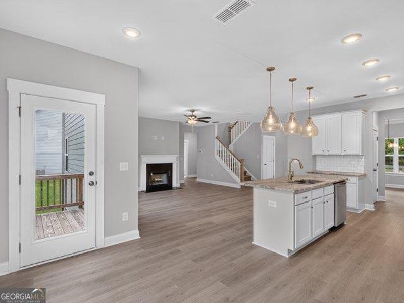Furnished interior view inside a new home in , Dallas (Image 7). Furnished interior view inside a new home in , Dallas (Image 7).