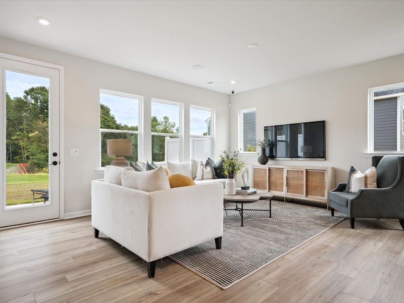 Representative furnished interior of a home built from the Stuart by Tri Pointe Homes in Millstone, Cramerton (Image 8).