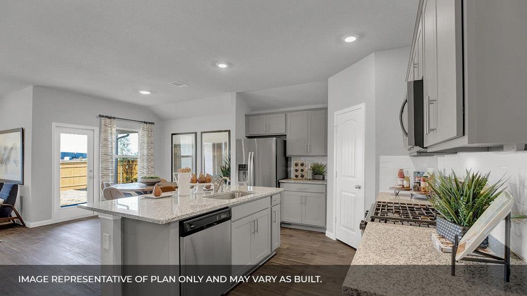 Furnished interior view inside a new home in Rosenbusch Ranch, Leander (Image 8). Furnished interior view inside a new home in Rosenbusch Ranch, Leander (Image 8).