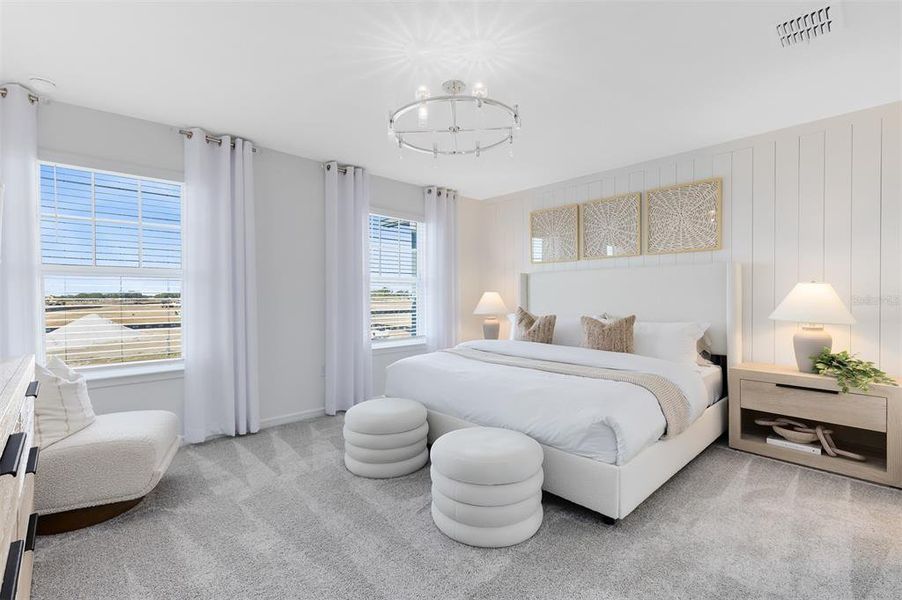 Furnished interior view inside a new home in EverBe, Orlando (Image 11).