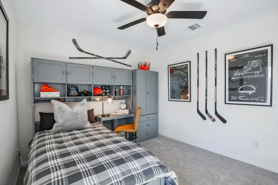 Representative furnished interior of a home built from the Sparrow by Taylor Morrison in Longview, Del Valle (Image 36).