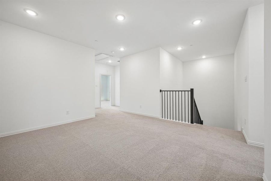 The upstairs game room is the perfect place to enjoy some family fun time!