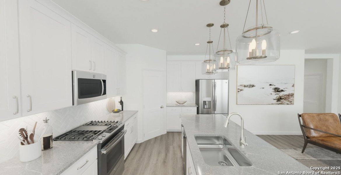 Furnished interior view inside a new home in The Summit at Saddlebrook Ranch 55's, Schertz (Image 7).