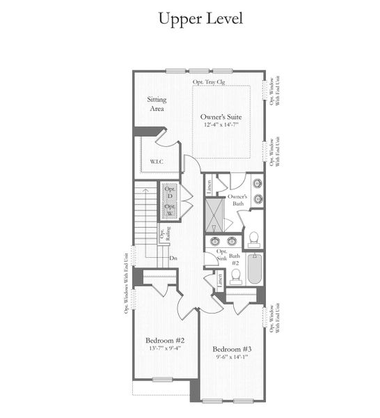 2D floor plan layout of this home in Bell Glen, Charlotte, NC (Image 5). 2D floor plan layout of this home in Bell Glen, Charlotte, NC (Image 5).