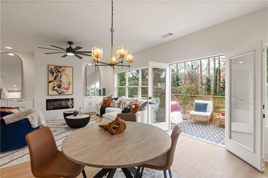 Furnished interior view inside a new home in , Atlanta (Image 43).