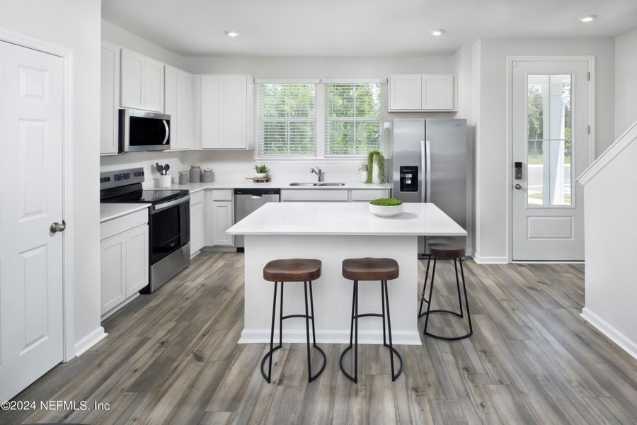 Furnished interior view inside a new home in , St. Johns (Image 8).