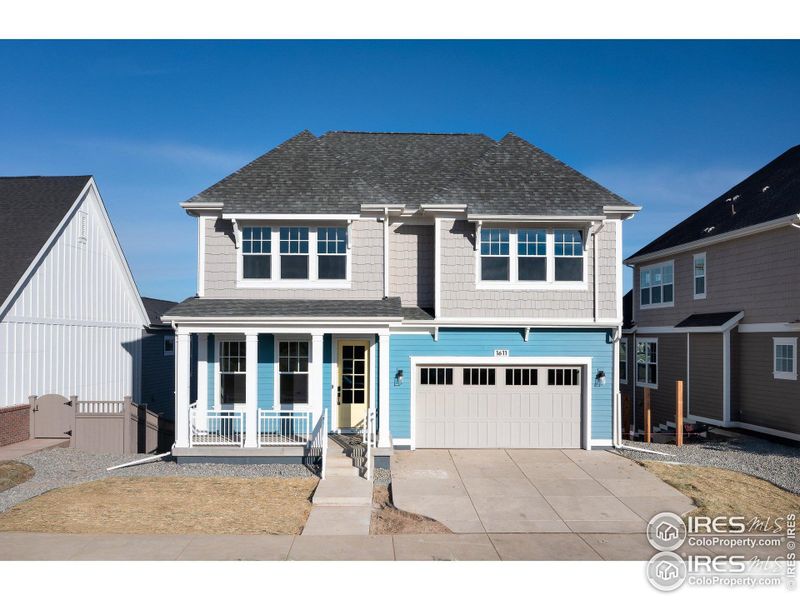 Front exterior of a new home in Westerly, Erie, CO, highlighting curb appeal (Image 1). Front exterior of a new home in Westerly, Erie, CO, highlighting curb appeal (Image 1).
