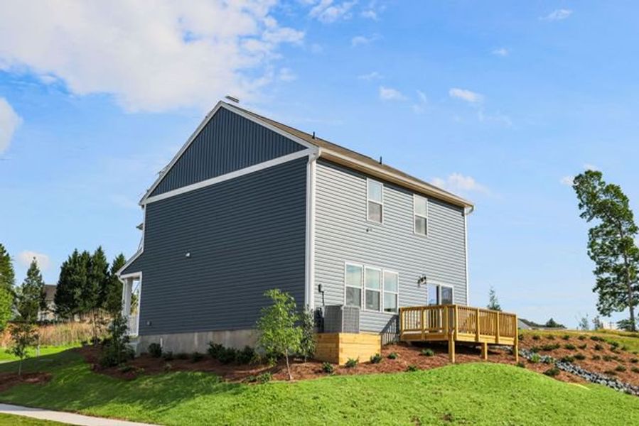 Representative exterior details of a home built from the Shepherd by True Homes in Benson Village, Benson (Image 3).