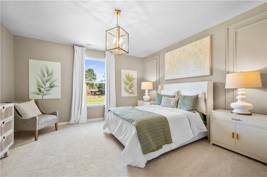 Furnished interior view inside a new home in Adagio, Dacula (Image 25). Furnished interior view inside a new home in Adagio, Dacula (Image 25).