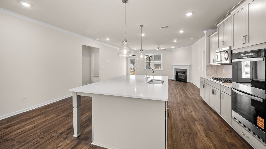 Representative furnished interior of a home built from the Marlene by D.R. Horton in The Gates at Pates Creek, Hampton (Image 10).