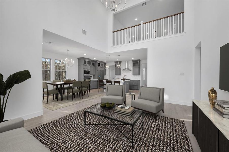 Furnished interior view inside a new home in Timberbrook, Justin (Image 6).