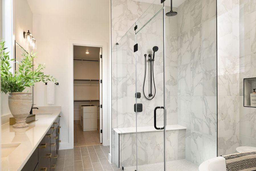 Representative furnished interior of a home built from the Iredell by Pulte Homes in Saddleback at Santa Rita Ranch, Liberty Hill (Image 9).