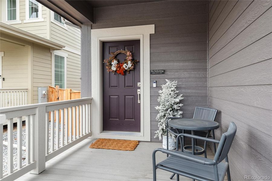 Exterior details and patio area of a home in , Parker (Image 30).