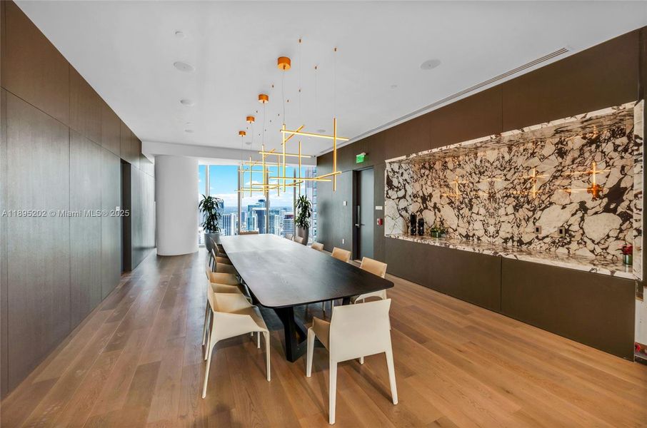 Furnished interior view inside a new home in Aston Martin Residences, Miami (Image 17).
