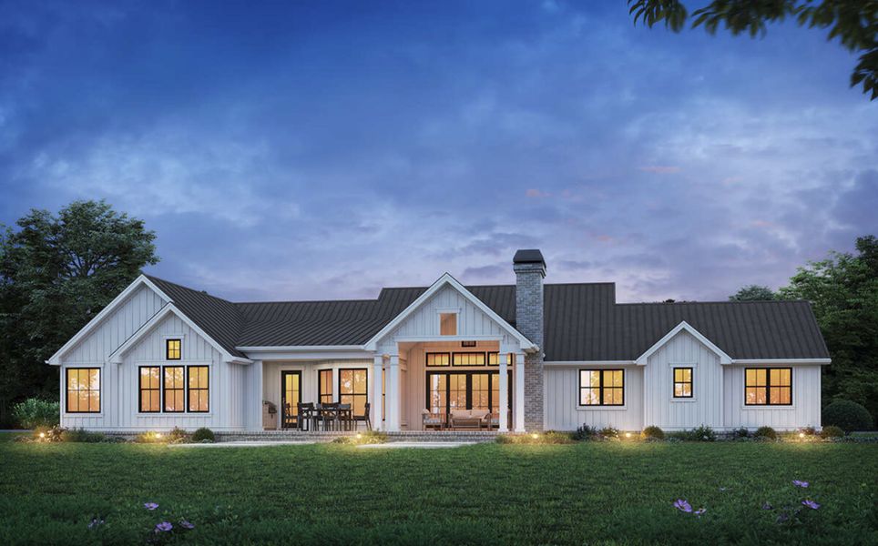 Representative exterior photo of a completed home built from the 3282 by Zeal Home Builders in Saddle Crest Estates, Weatherford, TX (Image 2).