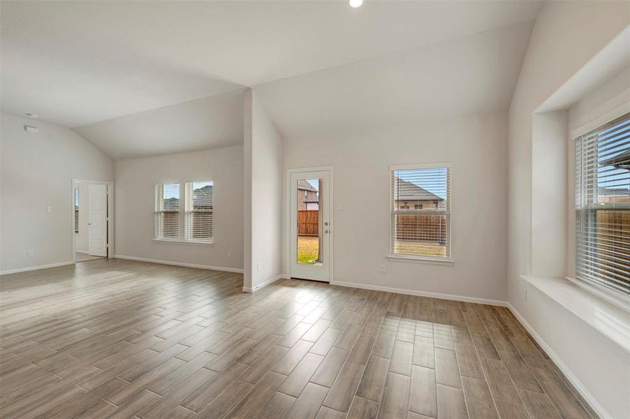 Spacious, unfurnished interior of a new home in The Preserve, Justin (Image 23).