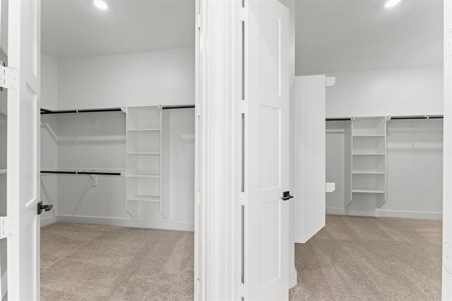 2 Walk-in Closets at the Primary Bedroom