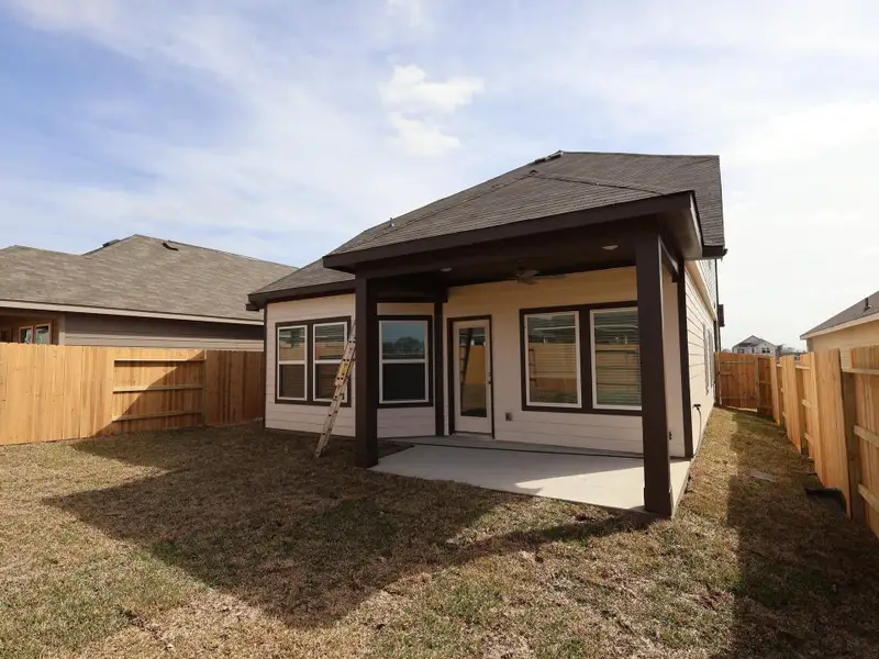 Exterior details and patio area of a home in Summerview, Fulshear (Image 2). Exterior details and patio area of a home in Summerview, Fulshear (Image 2).