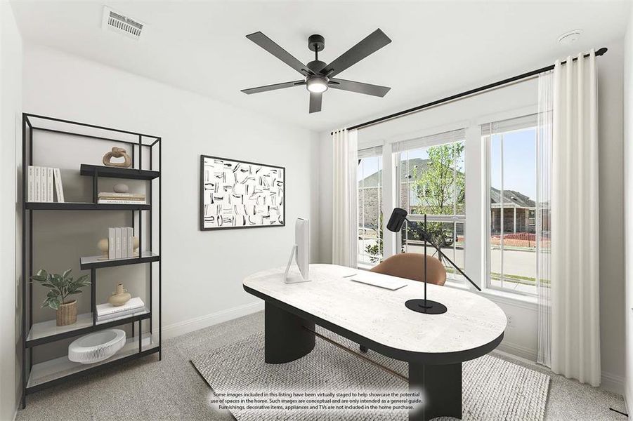 Furnished interior view inside a new home in Creekview Meadows, Celina (Image 17).