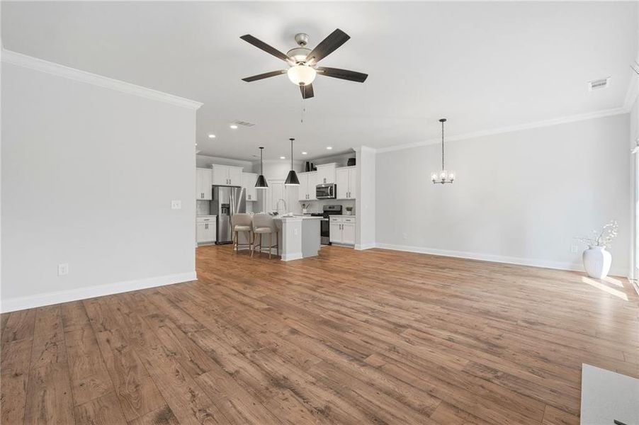 Spacious, unfurnished interior of a new home in , Sugar Hill (Image 24).