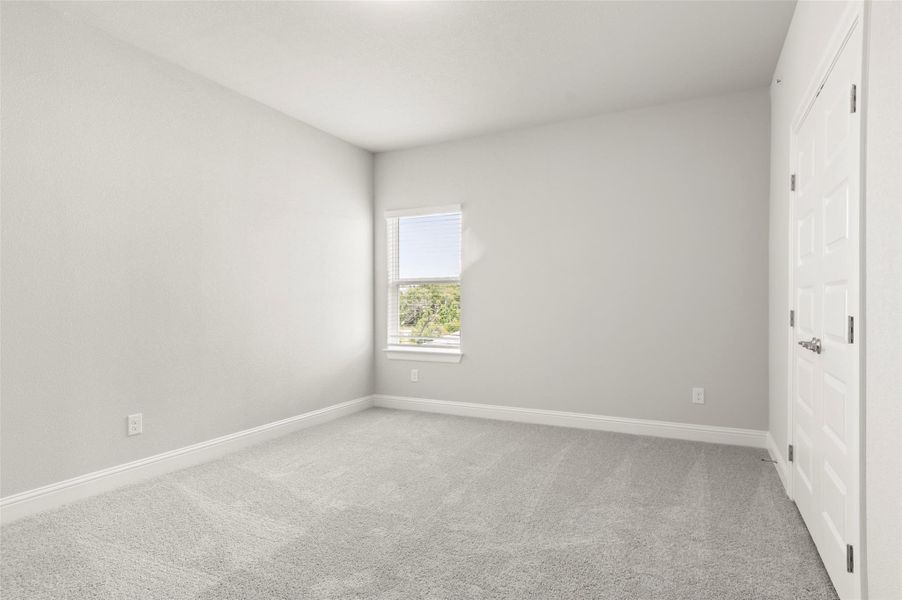 Unfurnished room with carpet floors and baseboards Unfurnished room with carpet floors and baseboards