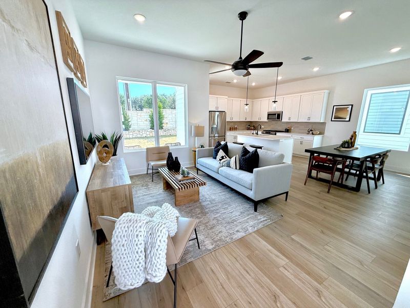 Furnished interior view inside a new home in Novel, Austin (Image 10).
