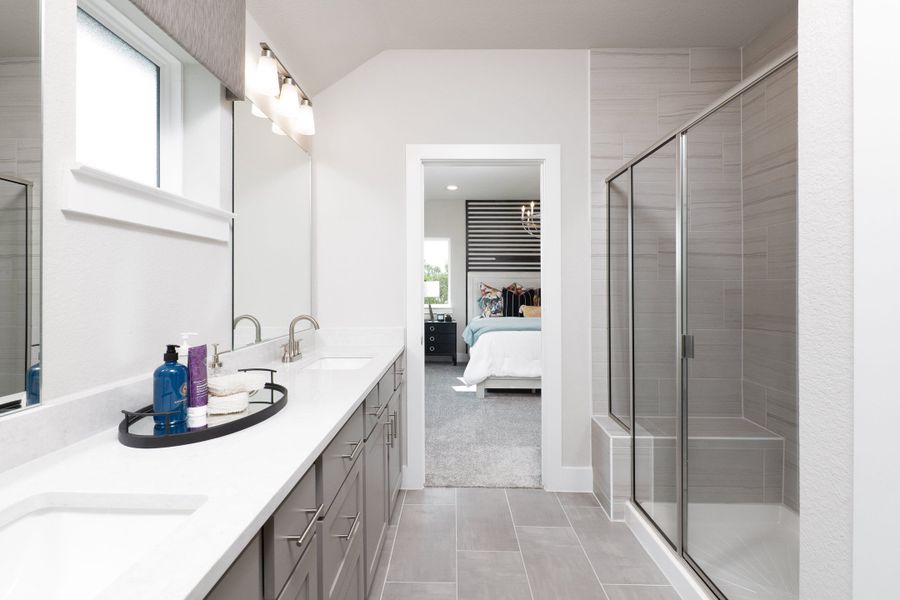 Representative furnished interior of a home built from the Poppy by Tri Pointe Homes in The Retreat at Harvest, Argyle (Image 5).