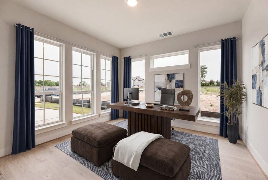Furnished interior view inside a new home in Grand Estates of Anna, Anna (Image 8). Furnished interior view inside a new home in Grand Estates of Anna, Anna (Image 8).