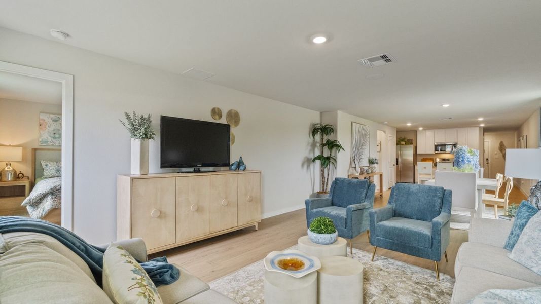 Furnished interior view inside a new home in Waldron Estates, Corpus Christi (Image 9).