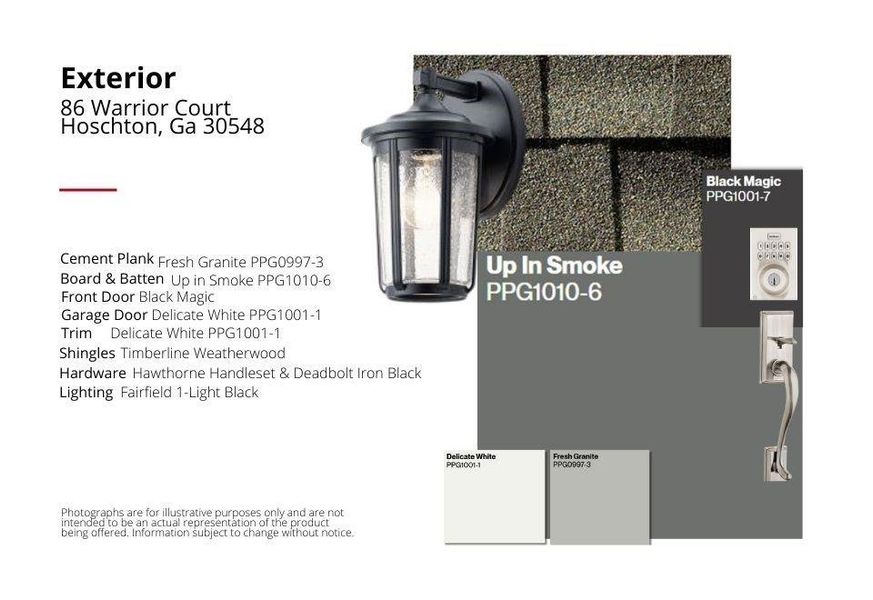 Sample of building materials used in homes in Twin Lakes, Hoschton (Image 33). Sample of building materials used in homes in Twin Lakes, Hoschton (Image 33).