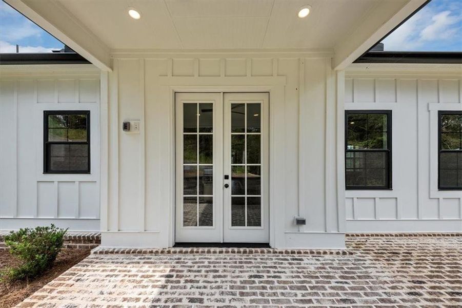 Front exterior of a new home in , Ball Ground, GA, highlighting curb appeal (Image 26).
