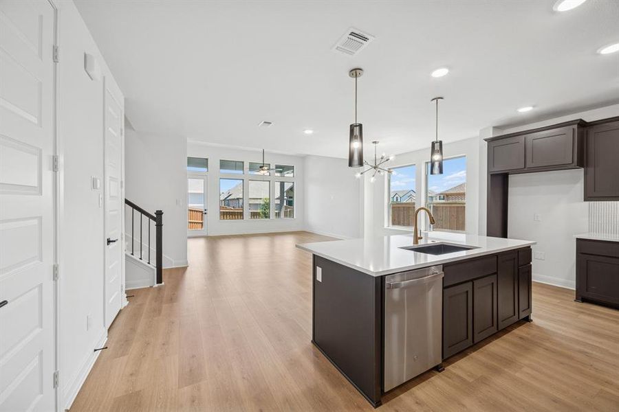 Furnished interior view inside a new home in Karis - Village Series, Crowley (Image 15). Furnished interior view inside a new home in Karis - Village Series, Crowley (Image 15).