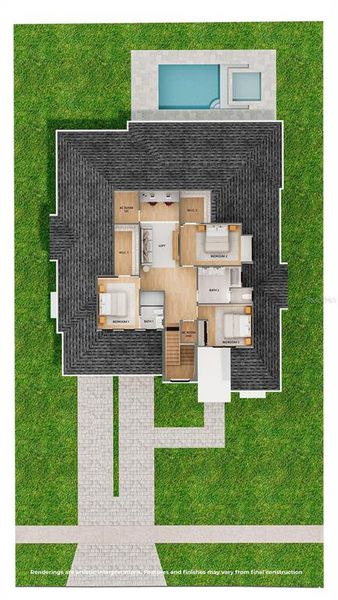 2D floor plan layout of this home in , Winter Park, FL (Image 4). 2D floor plan layout of this home in , Winter Park, FL (Image 4).