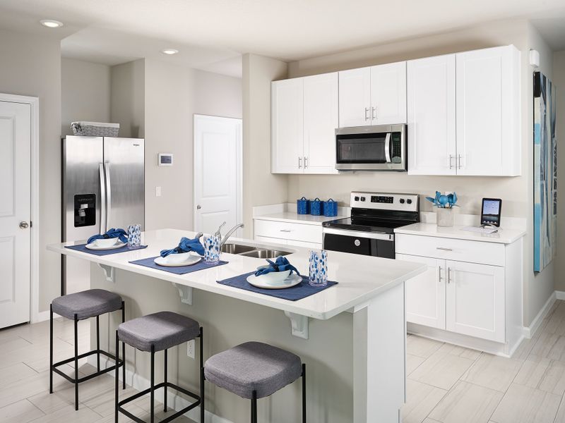 Furnished interior view inside a new home in Tidewater, Fort Pierce (Image 10).