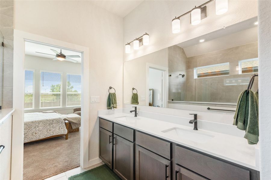 Furnished interior view inside a new home in Mayfair - Select Garden Series, New Braunfels (Image 17). Furnished interior view inside a new home in Mayfair - Select Garden Series, New Braunfels (Image 17).