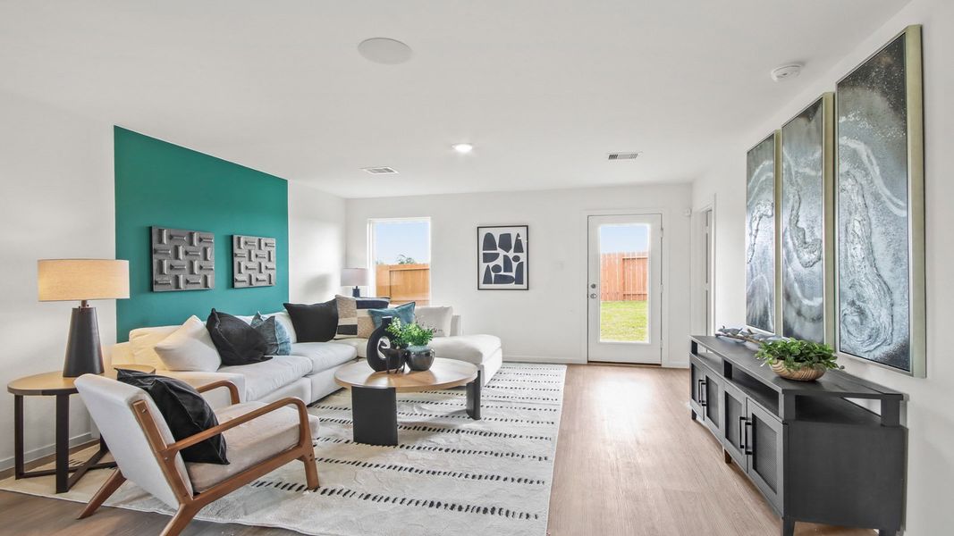 Representative furnished interior of a home built from the Barton by D.R. Horton in Sunset Valley, Hockley (Image 4).