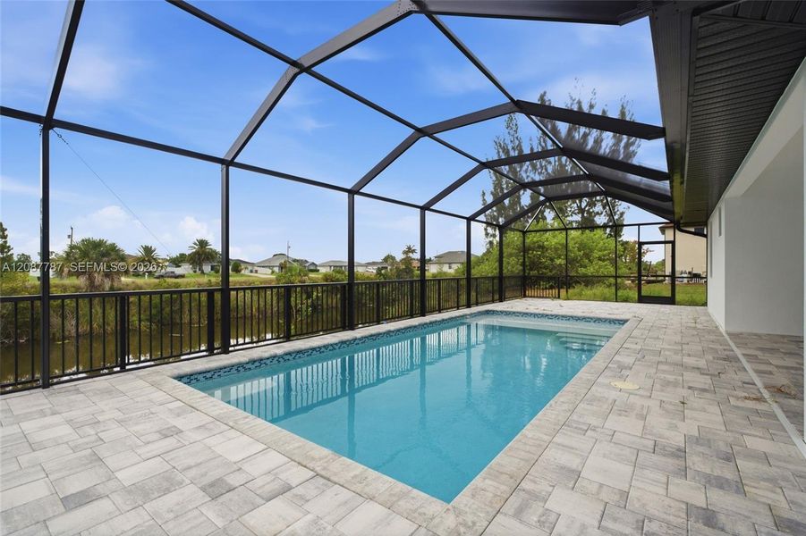 Exterior details and patio area of a home in , Cape Coral (Image 25). Exterior details and patio area of a home in , Cape Coral (Image 25).
