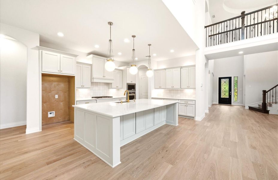 Furnished interior view inside a new home in The Woodlands Hills 65′, Willis (Image 15).