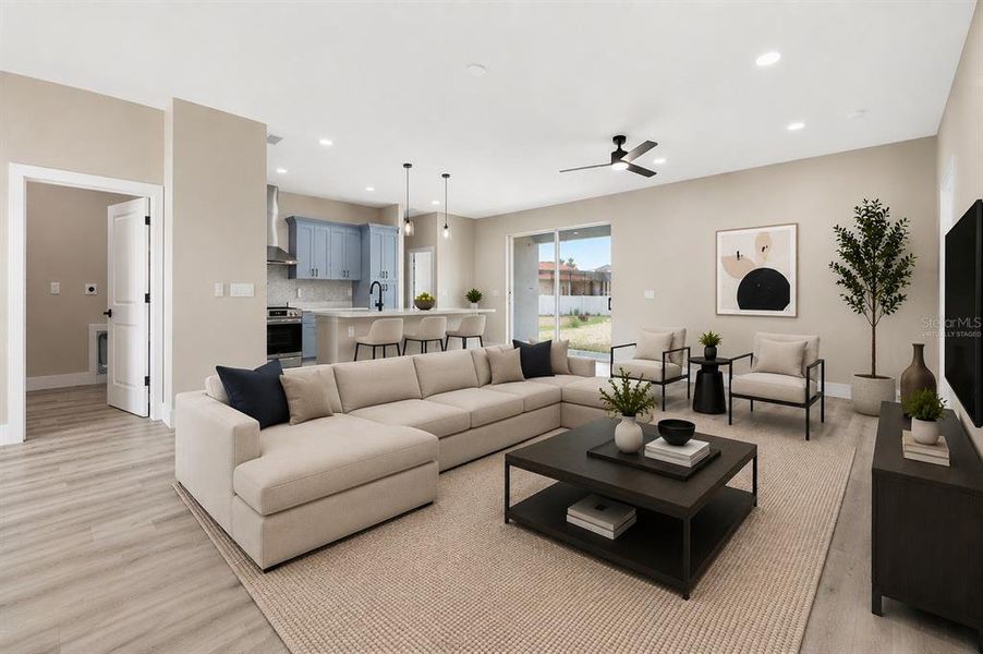 Furnished interior view inside a new home in , Kissimmee (Image 16).