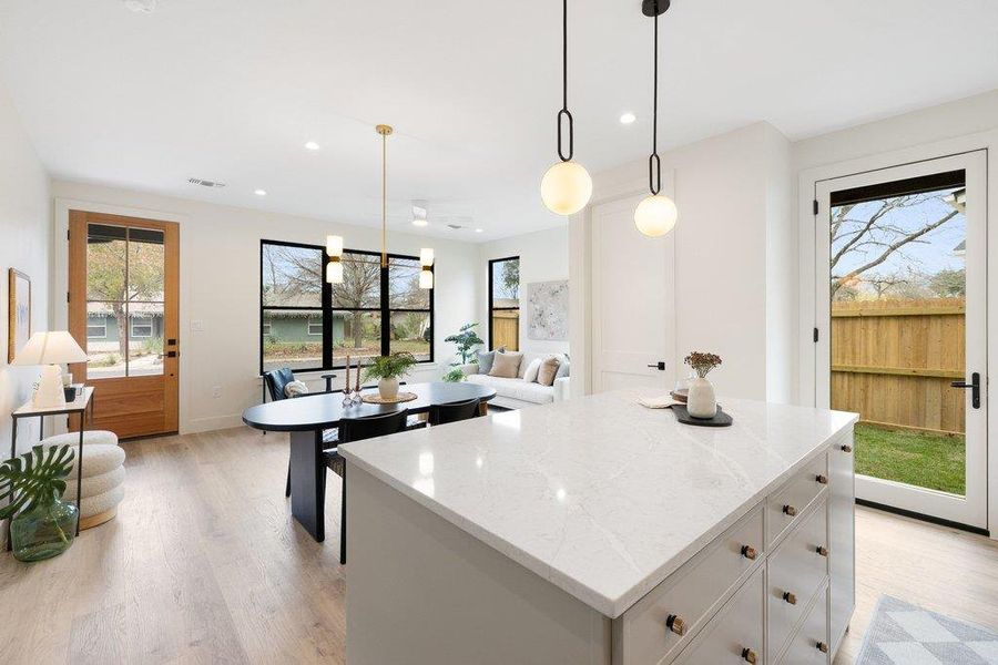 Furnished interior view inside a new home in , Austin (Image 13).