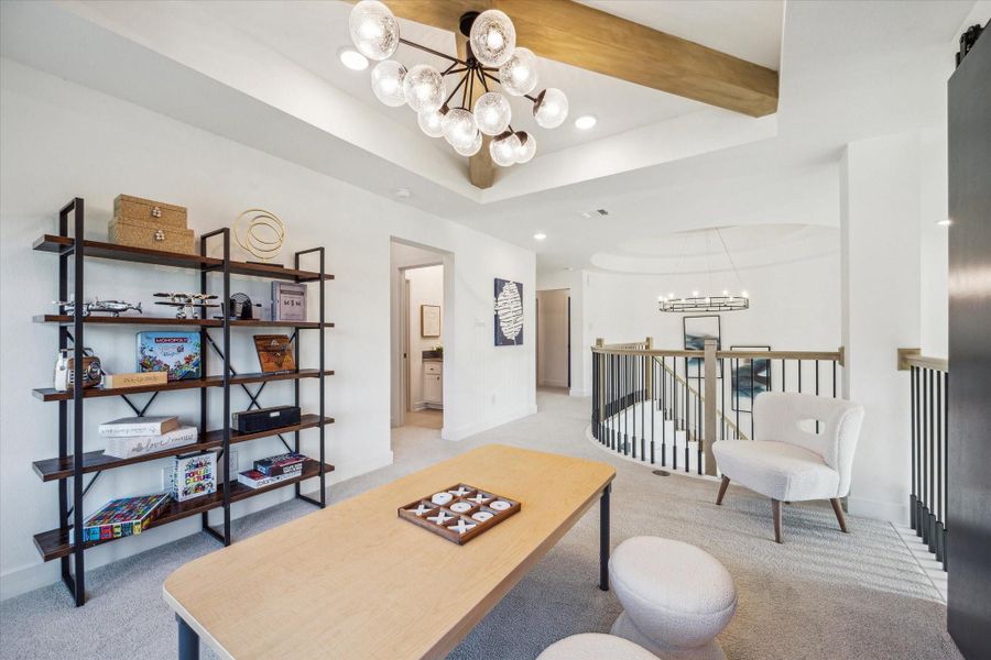 Furnished interior view inside a new home in Meridiana, Manvel (Image 11).