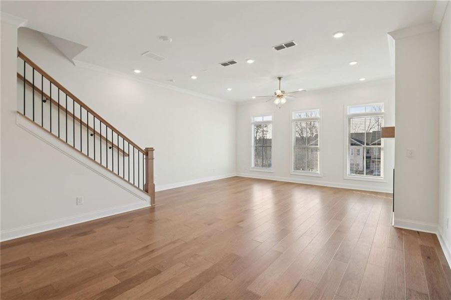 Spacious, unfurnished interior of a new home in Ward's Crossing, Johns Creek (Image 45).