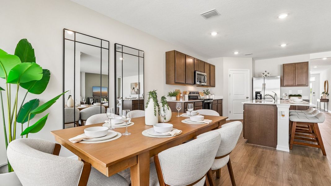Furnished interior view inside a new home in Brookside, Ruskin (Image 14). Furnished interior view inside a new home in Brookside, Ruskin (Image 14).