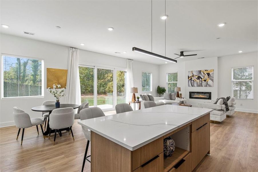 Furnished interior view inside a new home in , Atlanta (Image 14). Furnished interior view inside a new home in , Atlanta (Image 14).