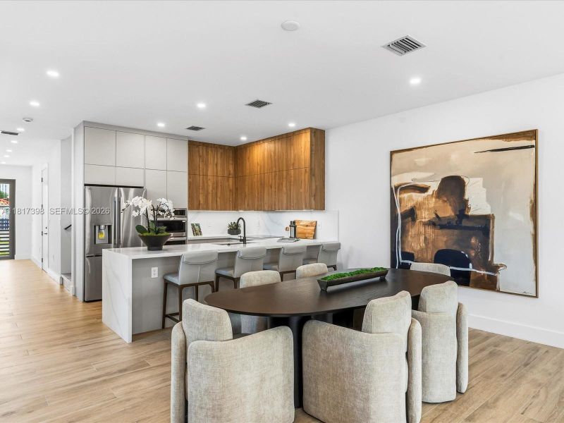 Furnished interior view inside a new home in , Miami (Image 8).